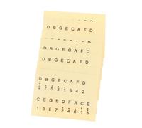 JOINPAYA 6pcs Scale Stickers for Thumb Piano Yellow Instrument Stickers for Beginners Learning Music at Home Classroom