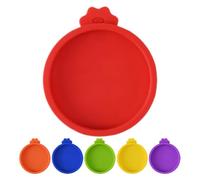 JOINPAYA 6pcs Silicone Jar Lids Set, Food-grade Silicone Can Covers with Multi-color Caps, Small Airtight Yogurt Pot and Cat Food Jar Covers for Kitchen Storage and Fresh Keeping