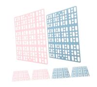 JOINPAYA 6pcs Small Animal Abs Foot Pads and Cage Steps for Rabbits Guinea Pigs Hamsters Rats Water Leak Mats Providing Comfortable Resting and Easy Maintenance for Pet Cats and Dogs