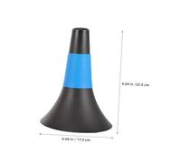 JOINPAYA 6PCS Soccer Training Cones for Agility Drills Football Marker in Black Red Black Blue Portable Sports Equipment for Youth and Adult Skill Development
