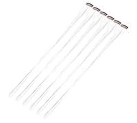 JOINPAYA 6pcs Sparkling Hair Tinsel Extensions with Clips, Laser Silver Glitter Strands for Women, Hair Decoration for Parties and Festivals