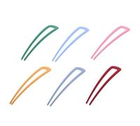 JOINPAYA 6pcs U-shaped Hair Forks Set Candy Color Hairpins Including Grey, Red, Ginger, Light Blue, Pink, Green for Women’s Cute Bun Styling and Versatile Hair Accessories