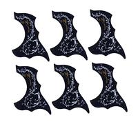 JOINPAYA 6pcs Unique Guitar Pickguard Bee Hummingbird Design Folk Electric Guitar Accessory Professional Pickguard Shield