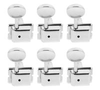 JOINPAYA 6pcs Vintage Guitar Machine Heads Tuning Pegs for Electric Guitar with Right Semi-closed Design Metal Tuners Replacement Parts