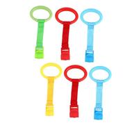 JOINPAYA 6pcs Walking Aid Ring Pull up Rings for Playpen Learning Standing Assistant Bed Hanging Boy Girl Toys