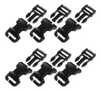 JOINPAYA 6pcs Wear-resistant Plastic Backpack Buckles Detachable Quick-release Strap Buckles for Tactical Vests Hiking Packs Outdoor Multi-function Replacement Clips