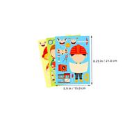 JOINPAYA 6sets Career Dress Up Puzzle Stickers for DIY Costume Kits with Bright Designs Interactive Family Fun Educational Role Play for School Events and Home Play