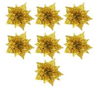 JOINPAYA 7pcs Christmas DIY Decor Flower Pe Glitter Ornament