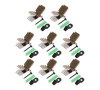 JOINPAYA 8 Sets Iron Blanket Clips with Strong Support and Easy Installation Brown Quilt Hanging Clips for Home Environment and Festival Displaying for Blankets and Quilts