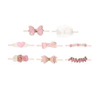 JOINPAYA 8pcs Baby Bow Headband Set for Newborns and Infants Handmade Flower Hair Accessories No-slip Design Soft and Comfortable for Everyday Use
