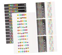 JOINPAYA 8pcs Beginner Guitar Fretboard Stickers Aesthetic Note Sign for Guitar Learning Easy to Use