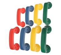 JOINPAYA 8pcs Boy Girl's Realistic Simulation Handset Plastic Pretend Play Props for Classroom Use Enhancing Communication Skills