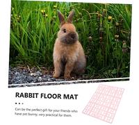 JOINPAYA 8Pcs Bunny Cage Pads with Skid Design Reusable Foot Mats for Pets for Bathroom Living Room Use Easy Drainage Splicing Rabbit Guinea