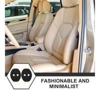 JOINPAYA 8pcs Car Door Lock Pads Silicone Protective Covers Anti-collision Door Latch Guards No Tools Required Black for Automotive Exterior