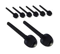 JOINPAYA 8PCS Ebony Violin Pegs Replacement with Fish Eyes Precision Wooden String Repair Pegs for Exact Tuning and Enhanced Visual Appeal Musical Instrument Accessories for Violin