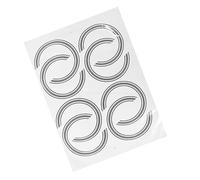 JOINPAYA 8Pcs Guitar Soundhole Decal Stickers for Guitar Sound Hole DIY Decor Wear Resistance Not Easy to Fade Beautiful Appearance Unique Design 5.46X5.46X0.004In