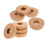 JOINPAYA 8pcs Hydroponic Vase Cork Lids with Center Hole Natural Soft Wood Breathable Stoppers for Plant Propagation Reusable Mason Jar Covers for Indoor Gardening and Terrarium