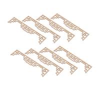 JOINPAYA 8pcs Mini Dollhouse Wood Screen Panels Unfinished Wooden Divider for DIY Painting and Decorating Chinese Style Beige Folding Privacy Screens Doll House Furniture Accessories