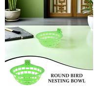 JOINPAYA 8pcs Plastic Bird Nest Bowls for Pigeon Quail Dove Breeding and Hatching Ventilated Cage Accessory Natural Curved Design for Multi-species Bird Nesting and Egg Laying