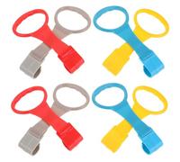 JOINPAYA 8pcs Pull Up Rings for Playpen Crib Walking Rings Standing Walker Exercise Handles with Detachable Buckle Support Training Tool for Independent Standing and Physical Development