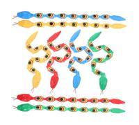 JOINPAYA 8Pcs Realistic Jointed Snake Educational Prank Props for Wiggly Snakes for Halloween Christmas Party Favors Engaging Play and Creativity