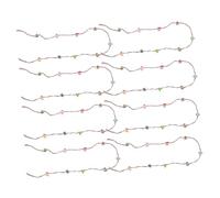 JOINPAYA 8pcs Tiny Garland Fairy Garden Christmas Garland Dollhouse Xmas Wreath Ornament Small Christmas Dollhouse Porch Decor Miniature Mantel