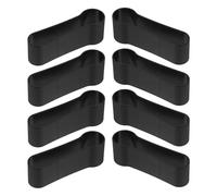 JOINPAYA 8pcs Walking Stick Secure Clamp Set - 1 Inch Cane Fixing Clips with Buckle for Crutch and Trekking Pole Holder, Walking Pole Clip Accessories for Outdoor Hiking and Mobility