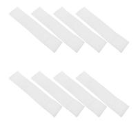 JOINPAYA 8pcs White Captain Armbands for Football Soccer with Blank Design and Elastic Forearm Bands for Security Activity Leaders Team Training and Event Management