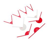 JOINPAYA 9pcs Angle Finder Protractor Set with 30° 45° 60° 90° 120° 180° 240° 270° Red and White Geometry Measuring Tools for Students and Teachers in Classroom and Office Use