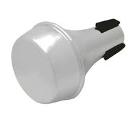 JOINPAYA Abs Trumpet Practice Mute for Beginners, Silver Mini Half-closed Design, Silent Trumpet Muffler for Occasions, Will Not Affect Tone or Damage Instrument