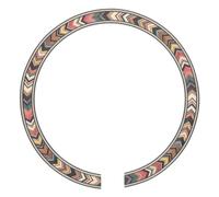 JOINPAYA Acoustic Guitar Sound Hole Rosette Inlay Sticker Diy Accessory Solid Veneer Decal Lightweight Durable for Classical Guitar Decoration