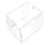 JOINPAYA Acrylic Feeding Box Reptile Terrarium High Transparency Tank Habitat Nest Box for Breeding and Hiding