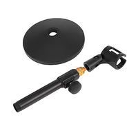 JOINPAYA Adjustable Desktop Microphone Stand Round Base for Home Broadcast Conference