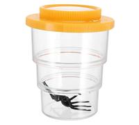 JOINPAYA Adjustable Insect Observation Container with Section Magnifying Glass for Safe Extendable Bug Viewer for Cricket Keeper and Nature Exploration Educational Insect Cage for Science