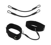 JOINPAYA Adjustable Ring Thigh Straps Set for Leg Strength Training Elastic Resistance Bands with Hook Loop Fasteners for Taekwondo Running Football Workout Joint-friendly Fitness