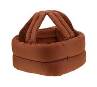 JOINPAYA Adjustable Safety Helmet Cap for Elderly Adults, Fall Resistant Bump Cap Hat with Padded Coffee Cotton Fabric for Head Protection and Injury Prevention