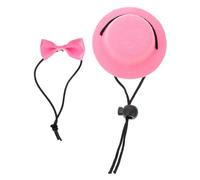 JOINPAYA Adjustable Small Pet Bowler Hat and Bowtie for Hamsters and Bunnies Funny Party Costume Accessories Cute Decorative Dress Supplies for Festivals and Daily Wear