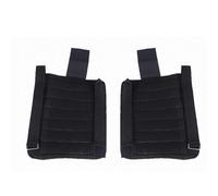 JOINPAYA Adjustable Weighted Leg Bands Pair without Weight Black Steel Plate Running Ankle Straps for Exercise Training Fitness