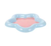 JOINPAYA Adorable Ceramic Cat Bowl Shallow Food Water Dish for Cats and Small Dogs Whisker Friendly Star Shape Skid Base for Small Pets Elegant Design for Home Decor