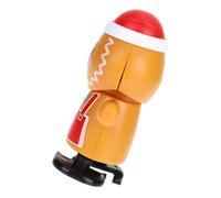 JOINPAYA Adorable Christmas Wind Up Gingerbread Man Creative Clockwork Desktop Plaything for Adults Holiday Fun Novelty for All Ages