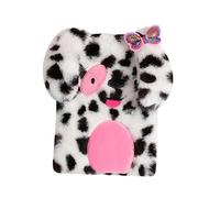 JOINPAYA Adorable Plush Dog Diary for Girls Cute Cartoon Notebook with Smooth Liner for Creative Writing Travel Diaries Daily Notes Present for Boy Girl Students