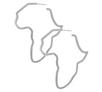 JOINPAYA African Map Statement Stud Earrings for Women Teens, Gold Tone Hollow Lightweight Jewelry, Unique Ethnic Fashion Accessory for Daily Wear