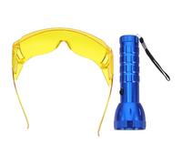 JOINPAYA Air Conditioner Leak Detector Tool Aluminium Alloy and Construction with 28 LED Beads for Rapid System Leak Detection in Car Air Conditioning Automotive