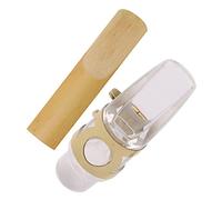 JOINPAYA Alto Saxophone Mouthpiece Replacement Accessory Sturdy Synthesis Material Easy Assembly and Disassembly with Reed and Ligature for Alto Saxophone Playing