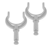 JOINPAYA Aluminum rowing hardware 2pcs silver metal oar lock brackets with quick and easy installation for marine application and lifeboat paddles