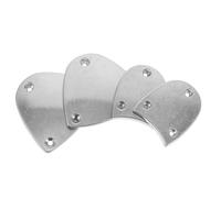 JOINPAYA Aluminum Shoe Heel Replacement Plates with Screws for Tap Dancing Boots and Shoes Size 42, Anti-slip Design with Front and Rear Repair Pads for Secure Installation on Stage