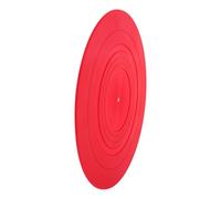 JOINPAYA Anti-static Silicone Record Player Mat Red Turntable Slipmat Vibration Reduction Noise Isolation Vinyl Record Pad for Home Phonograph