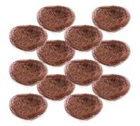 JOINPAYA Artificial Bird Nest Rustic and Authentic Style Decorative Ornament 12pcs Made of Thread for Wedding Decoration and Gardening Props, for Birds Pet Accessories