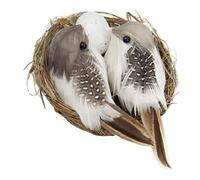JOINPAYA Artificial Bird Nest with Decorative Bird Ornaments Spring Ornament for Home and Garden Decoration Unique Micro Landscape Decor Photo Prop for Memorable Moments