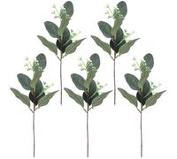 JOINPAYA Artificial Silver Tree Branches Made of Sturdy Plastic 5pcs Fake Plant Decor Practical and Long-lasting Vase Filling Branches for Home Table Decorations for Decorating Homes